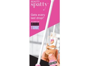 Spatty Last Drop Mini Makeup Spatula (6 Inch Pink) Shark Tank Mom Made Scrapes Foundation