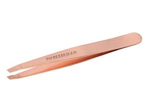 Tweezerman Rose Gold Slanted Tweezer Model No. 1256-RGR