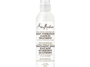SheaMoisture 100% Virgin Coconut Oil Leave-in Conditioner Treatment for All Hair Types 100% Extra Virgin Coconut Oil Silicone Free Conditioner 8 oz
