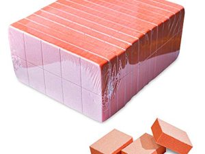 Karlash Nail Mini Orange Buffer Block File 80/100 Grit 2 Sided (130 Count)