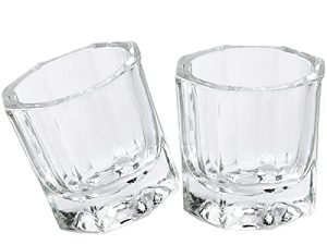 Fiezkaa 2pcs Dappen Dish for Acrylic Nails