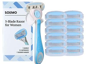 Amazon Brand - Solimo 5-Blade Razor for Women
