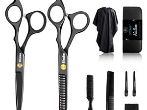 Sirabe 10 PCS Hair Cutting Scissors Set