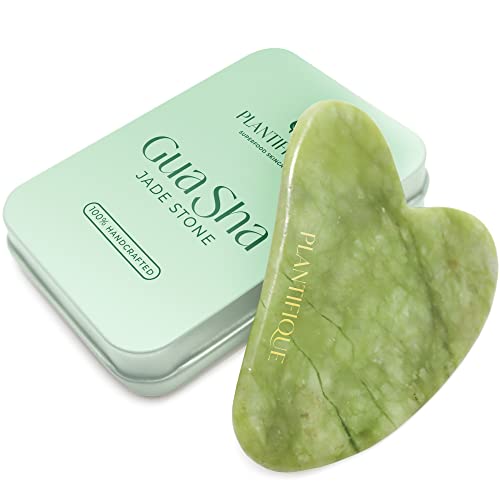 Gua Sha Facial Tools by Plantifique - Anti Aging GuaSha Massage Tool - Jawline Sculptor - GuaSha Tool for Face - Face Sculpting Tool for Your Skincare Routine - Jade Gua Sha Gua Sha Facial Tools by Plantifique - Anti Aging GuaSha Massage Tool - Jawline Sculptor - GuaSha Tool for Face - Face Sculpting Tool for Your Skincare Routine - Jade Gua Sha