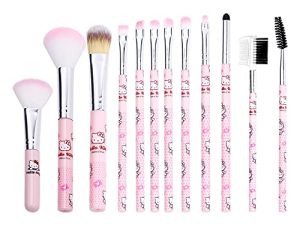 Kitty Cat Makeup Brushes Set - 12pcs Kitty Cat Gift Makeup Brush Set for Girl (MB-Kitty Cat)