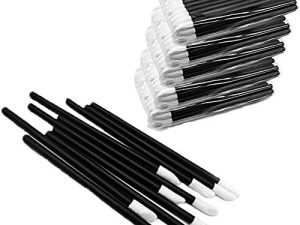 500Pcs/Set Disposable Lip Brushes Make Up Brush Lipstick Lip Gloss Wands Applicator Tool Makeup Beauty Tool Kits (Black)