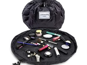 Lay-n-Go Cosmo Drawstring Makeup Organizer Cosmetic & Toiletry Bag for Travel