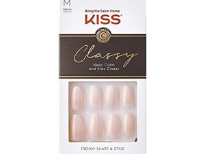 KISS Classy French Nail Manicure Kit with Gel Finish