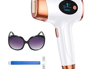 Aopvui At-Home IPL Hair Removal Permanent Laser Hair Removal 999900 Flashes for Facial Legs Arms Whole Body Treatment