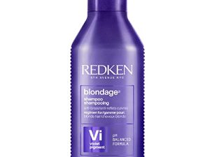 REDKEN Blondage Color Depositing Purple Shampoo For Blonde Hair | Hair Toner | For Blonde & Color Treated Hair | Neutralizes Brassy Tones In Blonde Hair | With Citric Acid