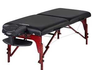 Master Massage 31" Montclair Professional Portable Massage Table Package with MEMORY FOAM Layer -Black