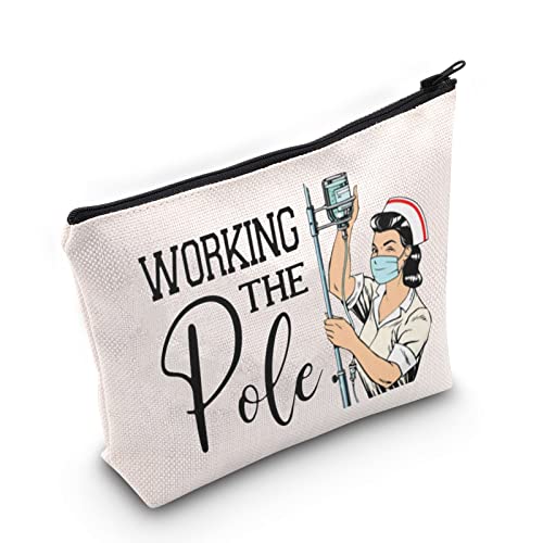 TOBGB ER Nurse Gift Emergency Room Nurse Zipper Bag ICU Nurse Gift Nurse Appreciation Makeup Bag Nurse Graduation Gift (Working The Pole) TOBGB ER Nurse Gift Emergency Room Nurse Zipper Bag ICU Nurse Gift Nurse Appreciation Makeup Bag Nurse Graduation Gift (Working The Pole)