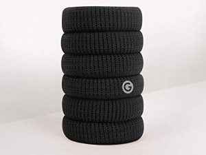 GIMME Bands Thick Fit Hair Ties | No Break Microfiber Thick Hair Elastics | Firm Yet Gentle Hold with No Snagging