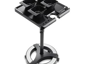 Saloniture Rolling Salon Coloring Tray - Portable Hair Stylist Trolley with Magnetic Bowls