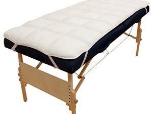 Body Linen Abundance Deluxe Quilted Fleece Massage Table Pad Set. Includes Face Cradle Cover & Table Pad. Microfiber Fleece is Lint Free