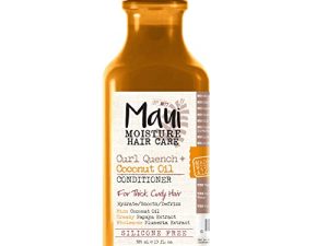 Maui Moisture Curl Quench + Coconut Oil Curl-Defining Anti-Frizz Conditioner to Hydrate and Detangle Tight Curly Hair