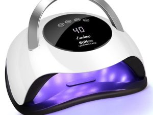 UV Light for Nails Easkep 120W - UV Nail Lamp Gel Nail Polish Nail Dryer UV LED Nail Lamp UV Lamp Curing Lamp Faster Professional Portable Handle Nail Machine for Home and Salon (120W)
