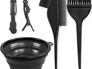 Yexixsr 5Pcs Professional Salon Hair Coloring Dyeing Kit