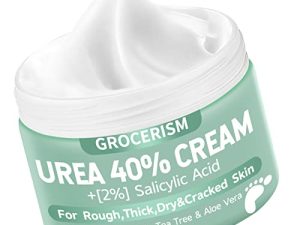 Urea Cream 40 Percent For Feet Plus 2% Salicylic Acid 5.29 oz || Foot Cream and Hand Cream Maximum Strength with Hyaluronic Acid