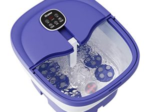 HOSPAN (2022.8 Upgrade) Collapsible Foot Spa Electric Rotary Massage