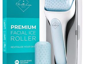 Ice Roller for Face by Eli with Love – Premium Facial Ice Roller with Carry Case and 2X Rollers for Long Lasting Cold - Eye Roller for Puffy Eyes & Cold Massage for Migraines and Dark Circles
