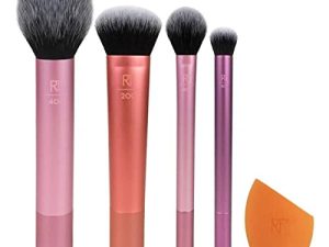 Real Techniques Makeup Brush Set with Sponge Blender for Eyeshadow