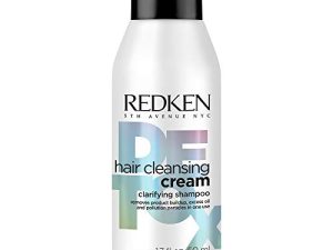 Redken Detox Hair Cleansing Cream Clarifying Shampoo | For All Hair Types | Removes Buildup & Strengthens Hair Cuticle
