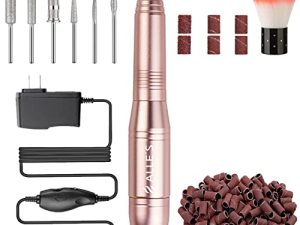 20000RPM Electric Nail Drill Compact Portable Efile Professional Manicure Pedicure Nail File Drill Kit for Acrylic