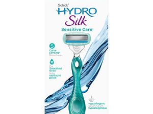 Schick Hydro Silk Sensitive Skin Razor for Women with 2 Moisturizing Razor Blade Refills