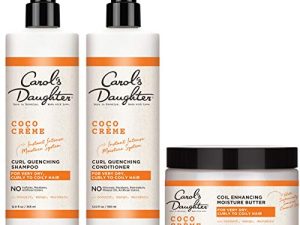 Carol’s Daughter Coco Creme Sulfate Free Shampoo and Conditioner Set with Silicone Free Hair Butter