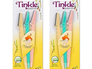 Tinkle Eyebrow Dermaplaning Razor | Dermaplaning Razor Tool | 6 Razors | Dermaplaning Tools Beauty Holiday Stocking Stuffers Gift