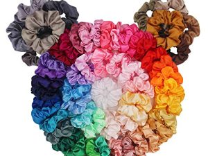 60 Pack Hair Scrunchies