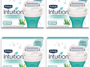 Schick Intuition Pure Nourishment Womens Razor Refills with Coconut Milk and Almond Oil