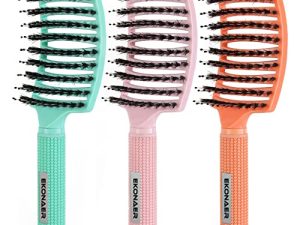 3 Pack Vented Quick Drying Massage Blow Detangler Brush