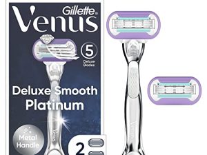Gillette Venus Deluxe Smooth Platinum Razors for Women
