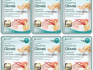 Epielle Intensive Repairing Hand Masks (Gloves-6pk) for Dry Hands Spa Masks | Coconut Oil + Milk Extract + Hyaluronic Acid | Skincare Gifts | Skincare Party Favors. STOCKING STUFFERS!!
