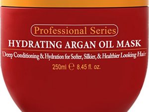 Arvazallia Hydrating Argan Oil Hair Mask and Deep Conditioner for Dry or Damaged Hair - 8.45 Oz