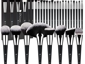 DUcare Makeup Brushes Professional 32Pcs Make up Brushes Set Premium Synthetic Kabuki Foundation Blending Brush Face Powder Blush Concealers Eye Shadows