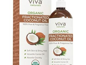 Organic Fractionated Coconut Oil 16oz- Moisturizing Hair & Body Oil