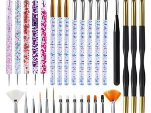 Artdone 31pcs Nail Art Brushes