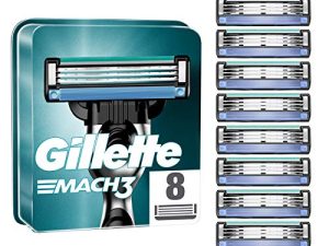 Gillette Mach3 Razor Blades for Men with Stronger-Than-Steel Blades
