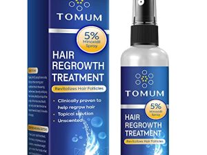 5% Minoxidil Hair Growth Spray For Men and Women 100Ml Hair Regrowth Treatment For Stronger Thicker Longer Hair Help to Stop Thinning and loss hair 2 Month supply