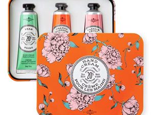 La Chatelaine Hand Cream Trio Tin Gift Set | Plant-Based | Made in France with 20% Organic Shea Butter (Pear