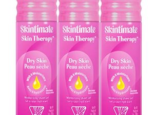 Skintimate Skin Therapy Moisturizing Shave Gel for Women Dry Skin with Lanolin and Olive Butter