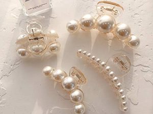 Agirlvct Pearl Hair Claw
