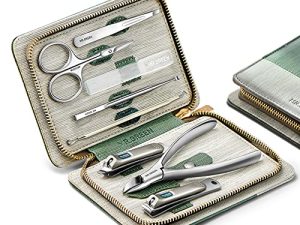 MR.GREEN Manicure Sets Pedicure Kits Stainless Steel Nail Clipper Personal Care Tools with PU Leather Case ( Green)