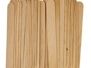 Dukal 100 Large Wax Waxing Wood Body Hair Removal Sticks Applicator Spatula