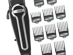 Wahl Clipper Elite Pro High-Performance Corded Home Haircut & Grooming Kit for Men – Electric Hair Clipper – Model 79602