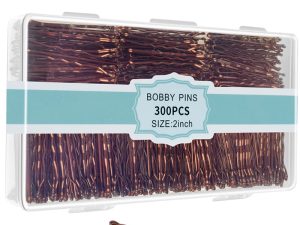 300 Pcs Bobby Pins Brown